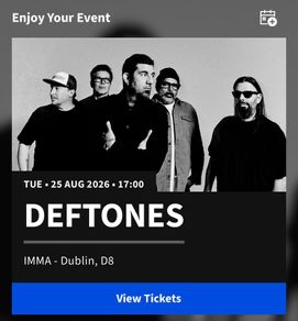 Deftones (+ IDLES) Front Standing x 1