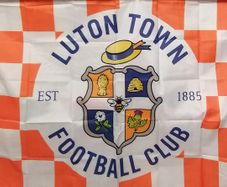 Luton Town football flag 5ft x 3ft.