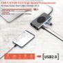 USB C HUB 13 in 1, Docking Station Adapter mit 4K-HDMI, VGA, RJ45 Ethernet, 2xUSB3.0, USB C 3.0&2.0, PD 100W, SD/TF & 3.5mm AUX, MacBook Pro & Andere Laptops Image 5