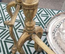Pair of Brass Fire Dogs