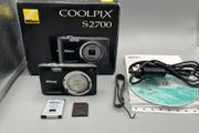 Nikon COOLPIX S2700 16MP Digital Camera Black - Boxed - Full Kit Nr Mint