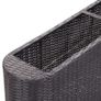 Garden Raised Bed 120x24x40 cm Poly Rattan Black Image 4