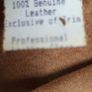 VINTAGE tan genuine leather A-Line skirt with leather tie belt Sz M (Fit 10--12UK) Image 10