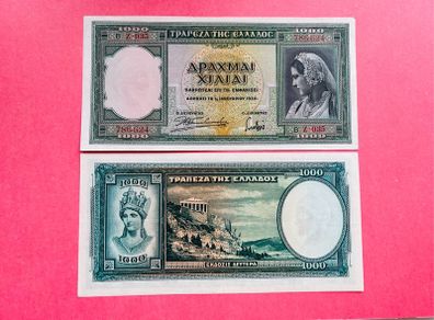 Greece  1000 Drachmai 1939  Pick 110a ( Uncirculated )