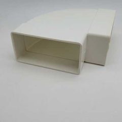 90o Flat Bend, Rectangular PVC Ducting, 110x54mm