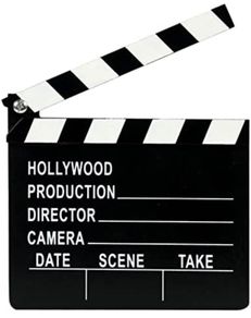 Novelty Directors Clapperboard - Wooden Movie/Film/TV Clapper - Hollywood Action! Style Clapboard Prop (FREE POSTAGE)