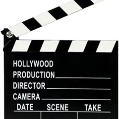 Novelty Directors Clapperboard - Wooden Movie/Film/TV Clapper - Hollywood Action! Style Clapboard Prop (FREE POSTAGE)