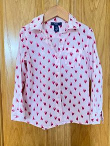 Girl's Gap Kids Pink Heart Shirt | Size 4-5 years