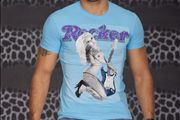 man t shirt size s sm with print