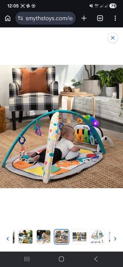Baby Einstein 4-in-1 Kickin' Tunes Music and Language Discovery Baby Gym Tummy Time