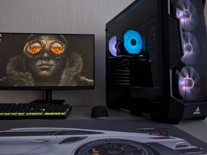 Full Setup Intel Core 10th Gaming PC | LG 24" FHD Monitor | 16GB | M.2 | MSI MAG | Digital Cooler | WiFi | Antec