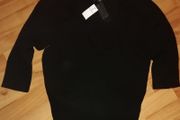 Black square neck jumper size 12 to 14