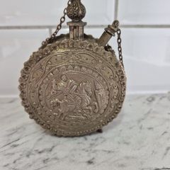 St. George. Pavur. Vintage Gunpowder flask Ottoman Empire. Greece. Balkans