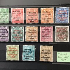 Ireland Collection of Thom Mint Overprints July - Nov 1922