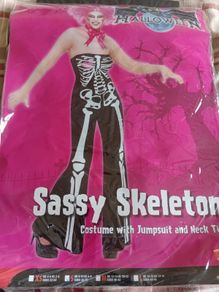 Skeleton Jumpsuit Costume