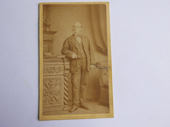 CDV Circa 1880s Lauder Bros Bearded Man Dublin Ireland