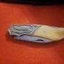 lock knife wolfhead decorative and bone handle Image 6
