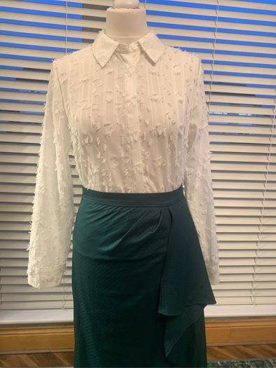 Koton green midi skirt. Size 8