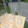 11 Art Noveau glass stem vases, bought in Vienna 70s, D18 Image 9