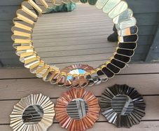 Set of 4 decorative wall mirrors