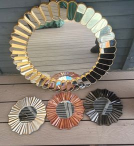 Set of 4 decorative wall mirrors