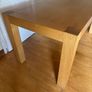 Oak Dinning Table & Leather Chairs Image 4