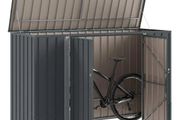 Garden Storage Box Black 214 x 82 x 132 cm Steel