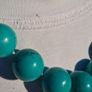 Turquoise Beaded Sterling Silver Necklace Image 4