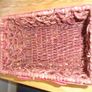 Wicker Basket with Ribbon for Sale Image 3