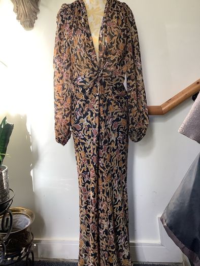 Zara parsley print dress, new, size M