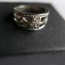 Vintage White Sapphire Floral Ring Image 8