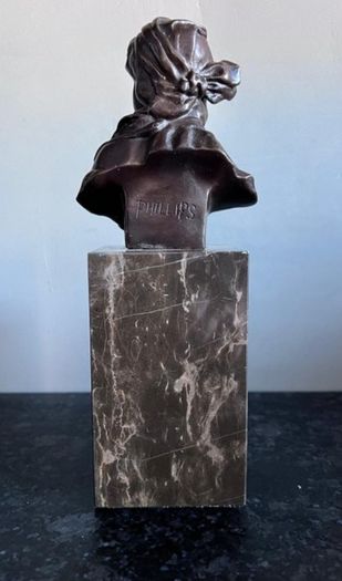 Art-Nouveau Bust Of A Woman - Bronze, Marble, Signed