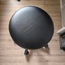 Black Adjustable Swivel Stool / Office Salon Chair on Castors Image 2