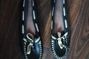 Navy leather shoes from Fat Face