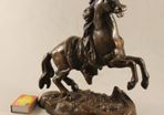 Antique bronzed horse statue