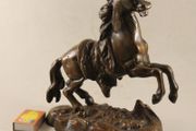 Antique bronzed horse statue