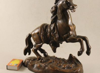 Antique bronzed horse statue