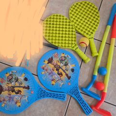 Toy rackets & golf club sets FREE