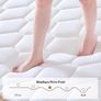 Double Mattresses 4FT6 Memory Foam Mattress, 7-Zone Pocket Sprung Double Bed Mattress with Soft Knitted Fabric, Medium Firm, Motion Isolation, Hybrid Mattress in a Box Image 3