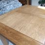 Solid oak dining table. Image 6