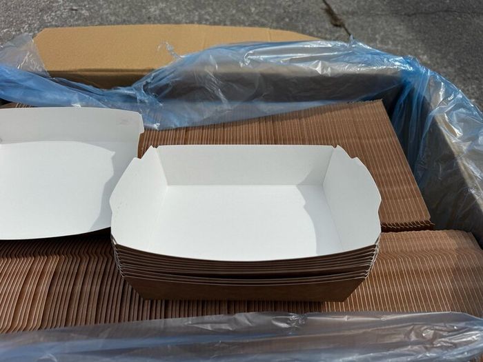 Brand New Kraft Takeaway Food Trays  500 Per Box