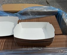 Brand New Kraft Takeaway Food Trays  500 Per Box