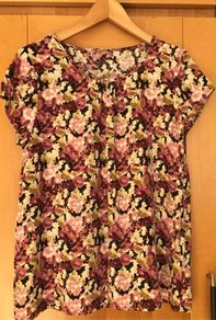 Ladies Pink Floral Blouse