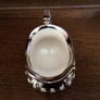Stunning Vintage Silver and cream Georgian England Milk jug and sugar bowl set Image 6