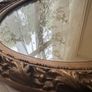 Vintage French Gilt Oval Mirror Made in France Image 2