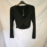 Krisa Revolve Black Cutout Crop Top Image 2