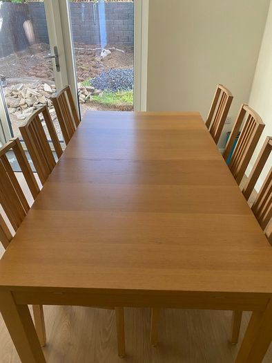 Extendable table and chairs