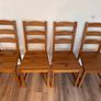 Solid Pine Wood Dining Table & 4 Chairs Image 8