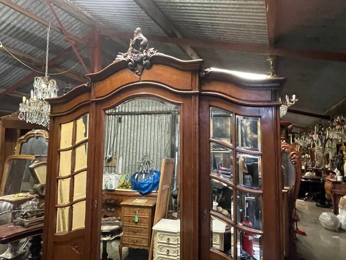 Very nice old large French wardrobe