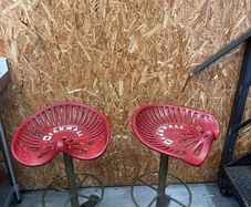 2 x tractor chair stools